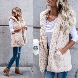 Cozy Sherpa Hooded Vest